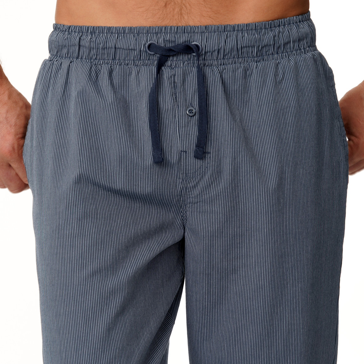 Herren Schlafhose mit Streifen-Muster