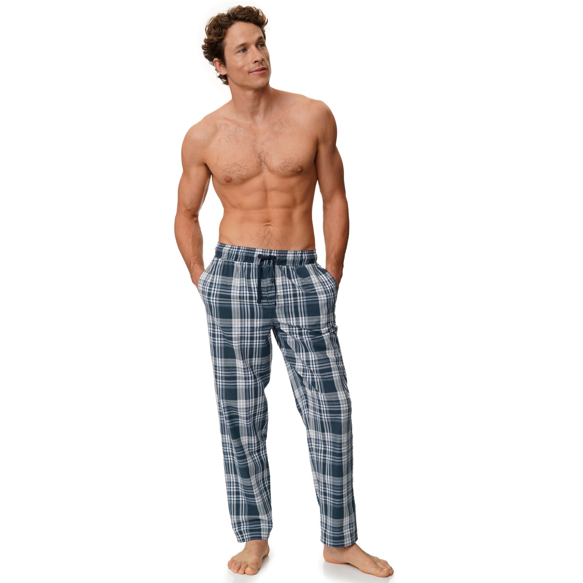 Herren Schlafhose mit Karo-Muster