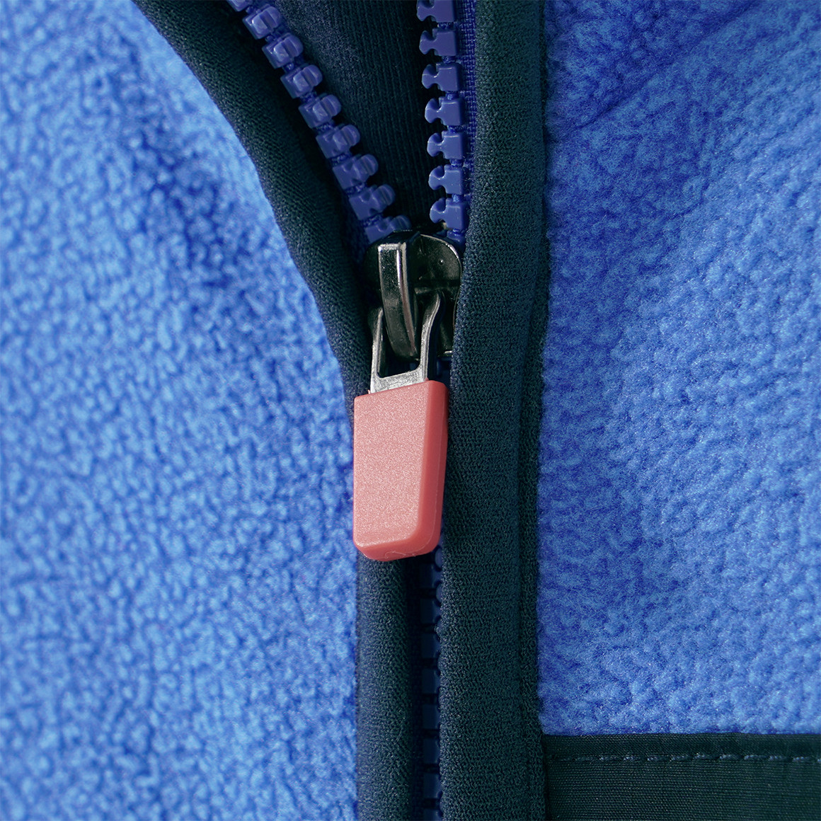 Jungen Fleecejacke mit Farbteilern