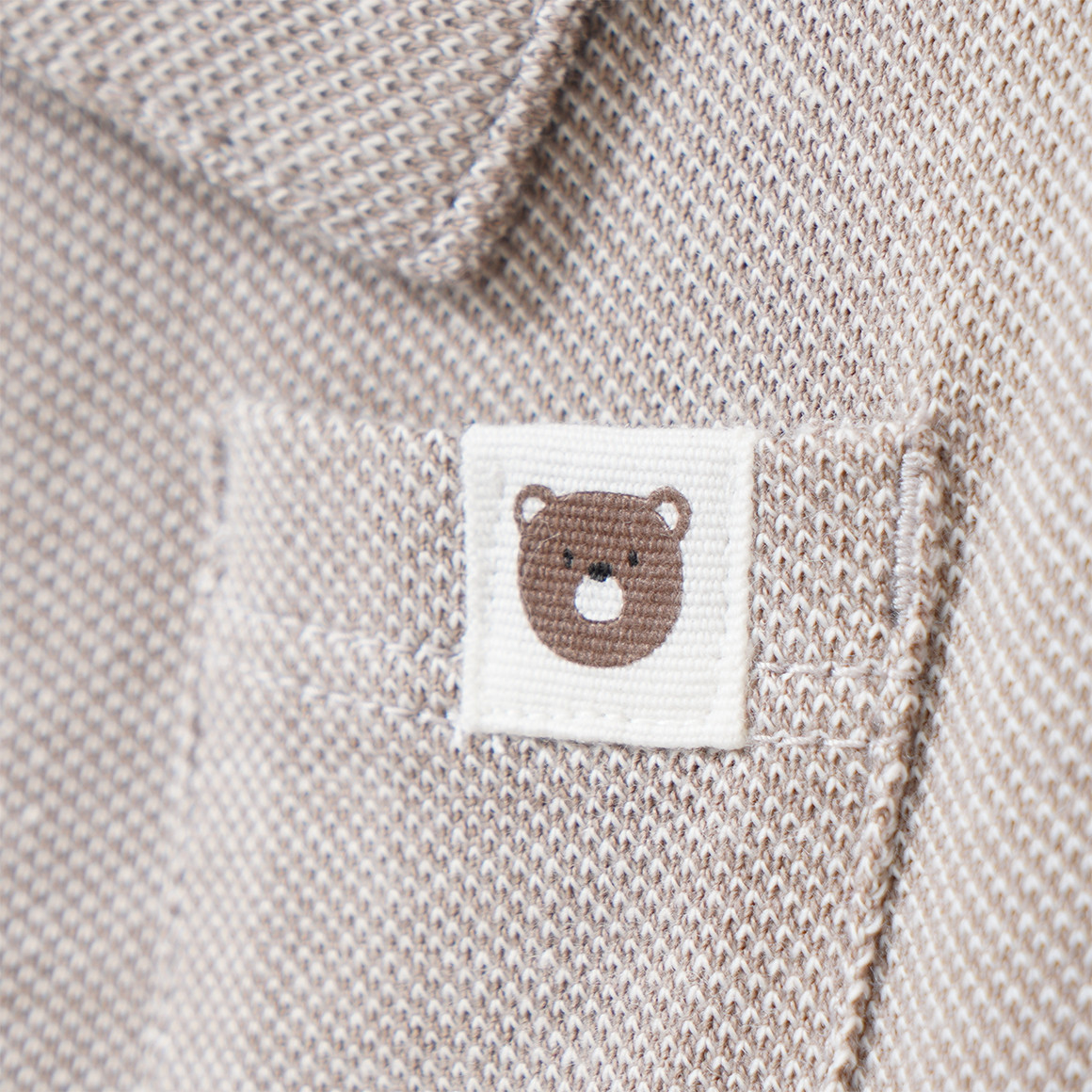 Baby Poloshirt mit feiner Struktur