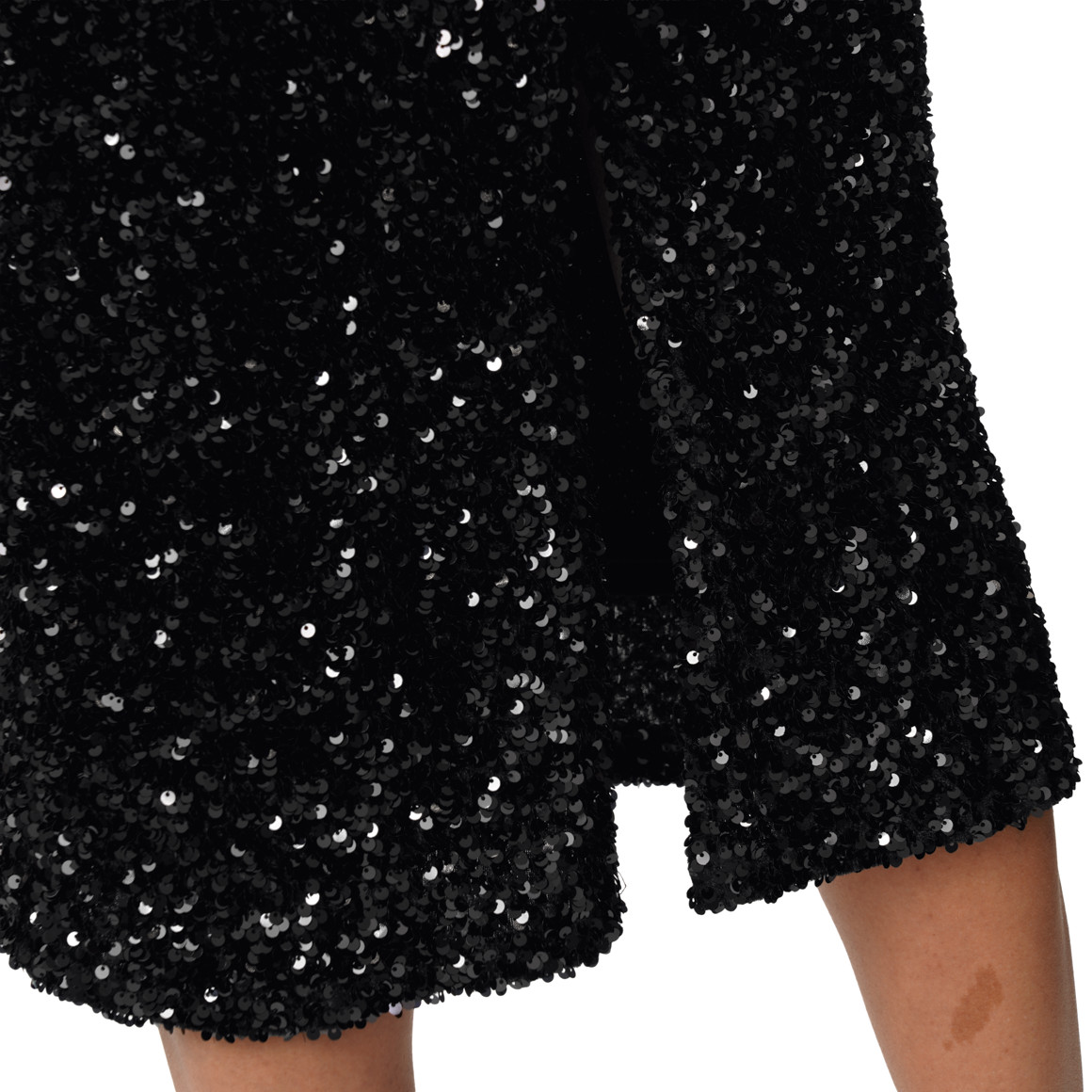 Damen Paillettenkleid in Wickel-Optik