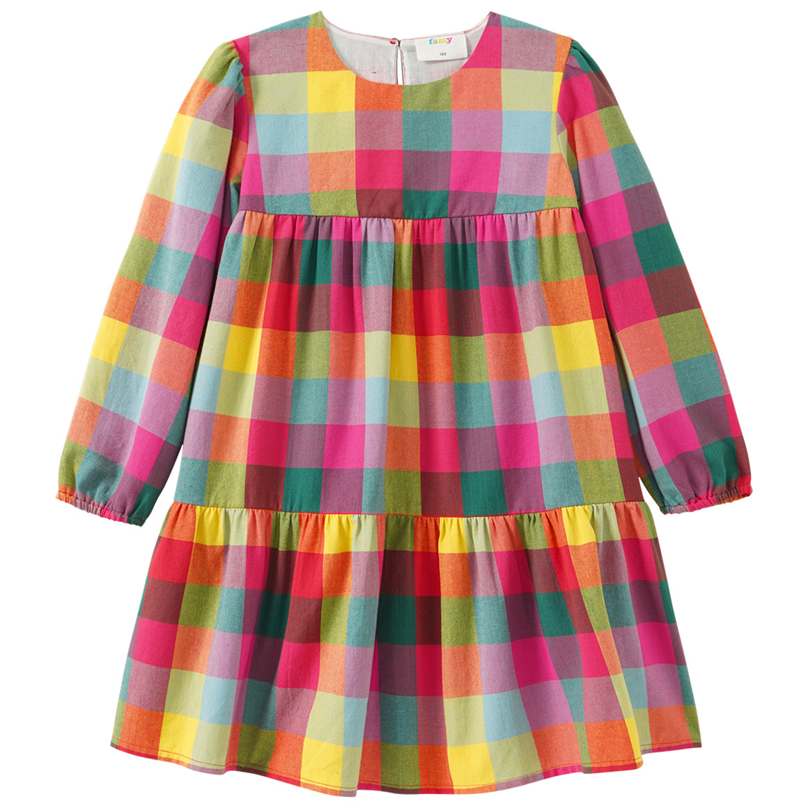 Mädchen Kleid bunt kariert