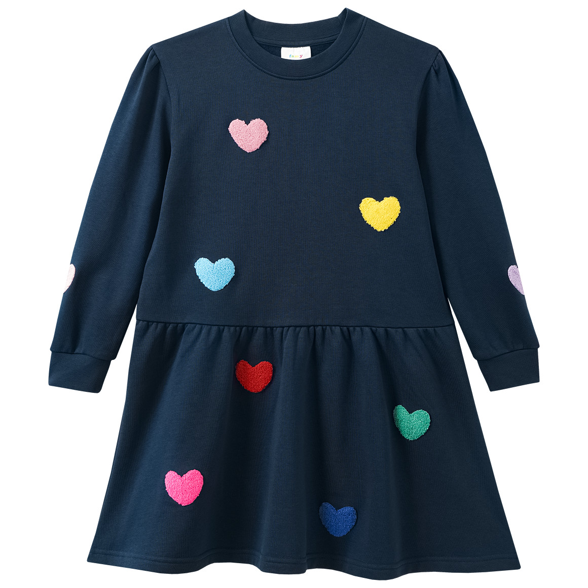 Mädchen Sweatkleid mit Applikationen