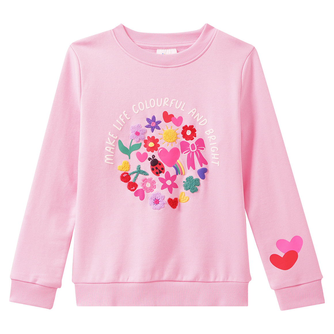 Mädchen Sweatshirt mit Applikationen