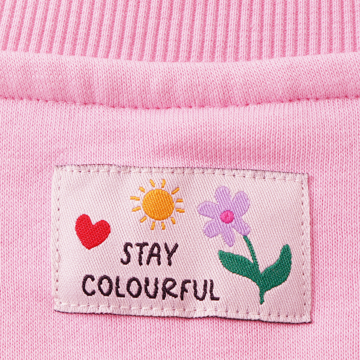 Mädchen Sweatshirt mit Applikationen