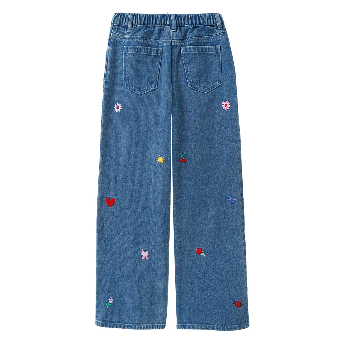 Mädchen Jeans mit Stickerei