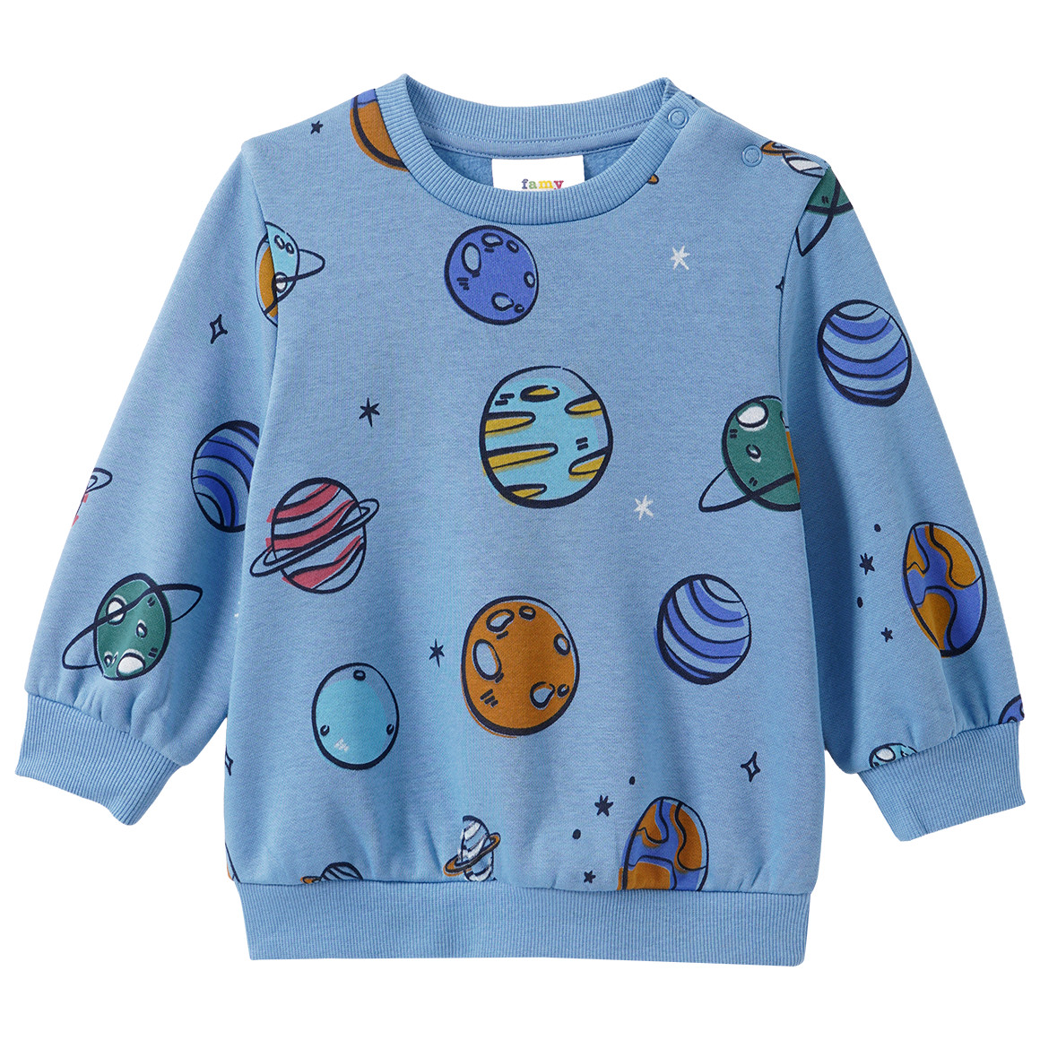 Baby Sweatshirt mit Weltall-Prints