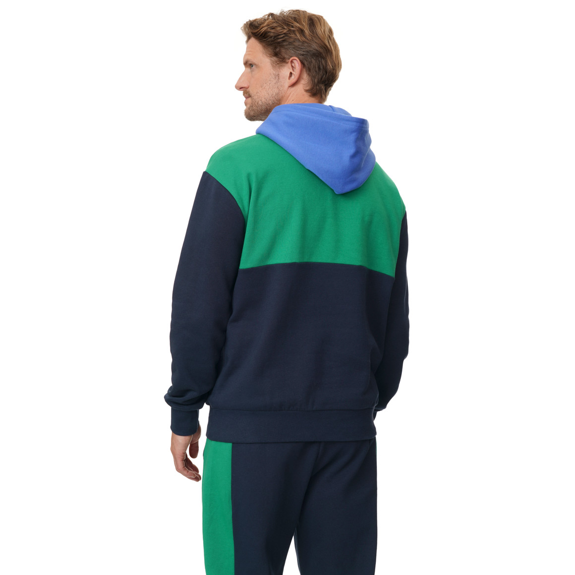 Herren Hoodie mit Farbteilern