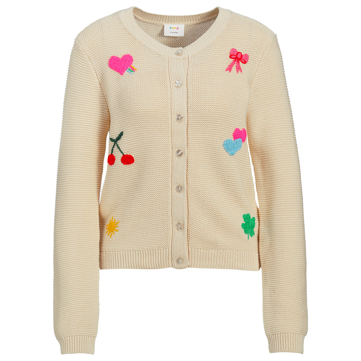 Damen Strickjacke mit Stickereien