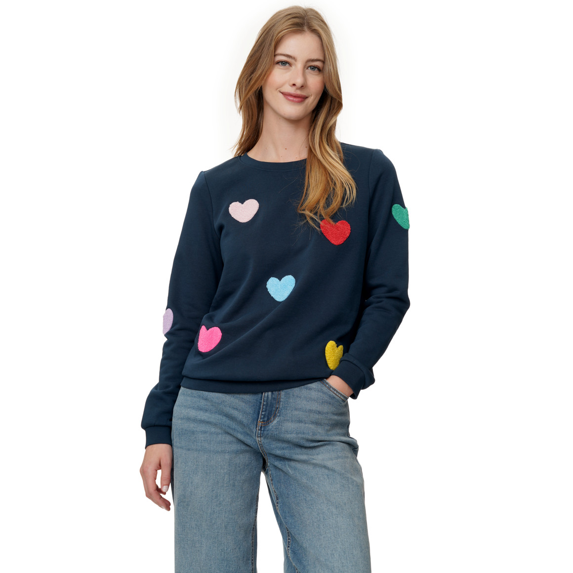 Damen Sweatshirt mit Applikationen