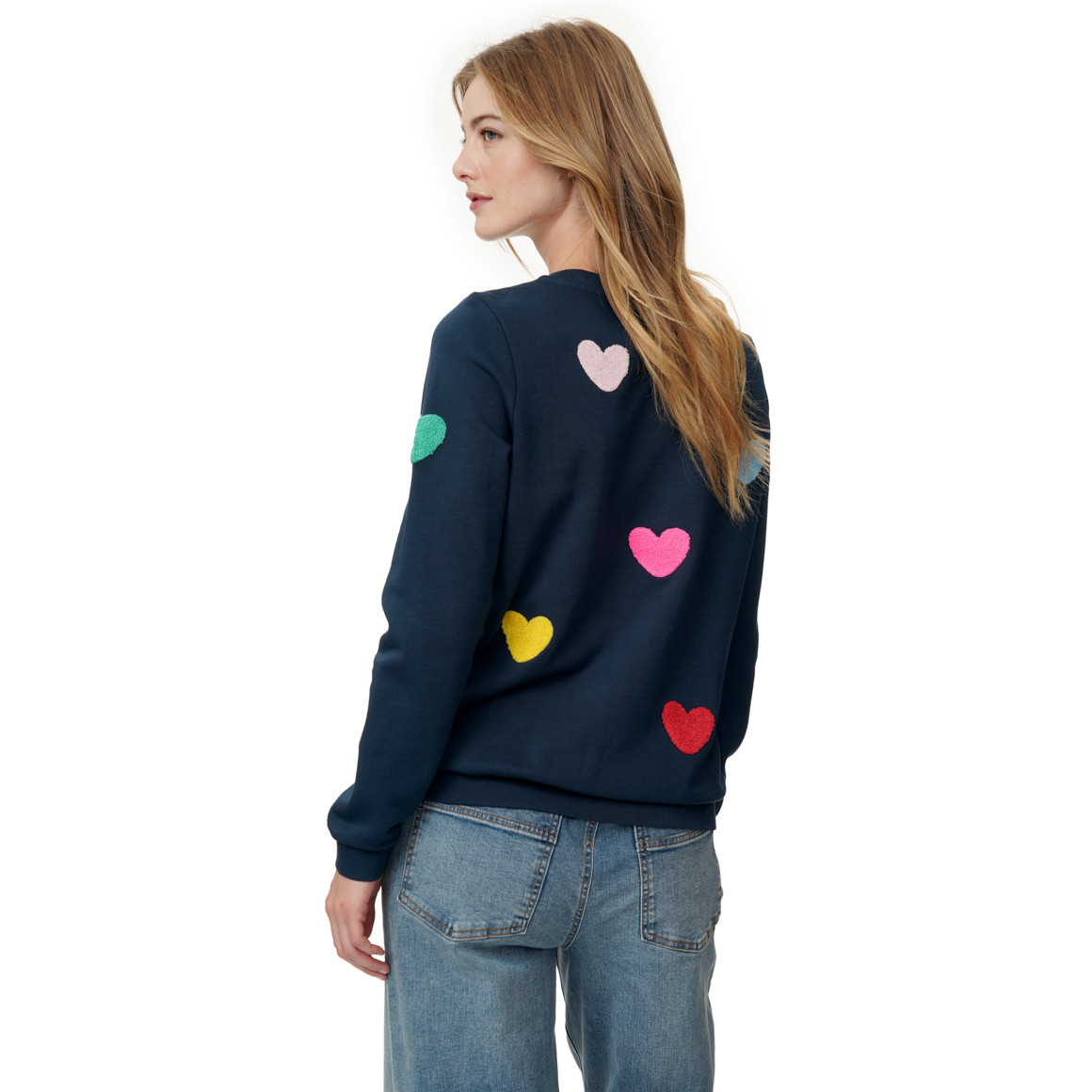 Damen Sweatshirt mit Applikationen