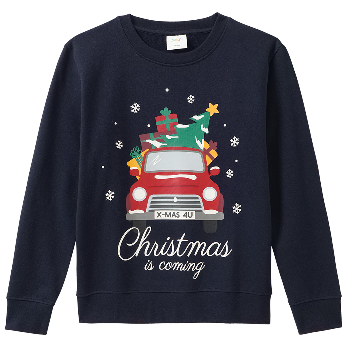 Jungen Weihnachtssweatshirt mit Print
