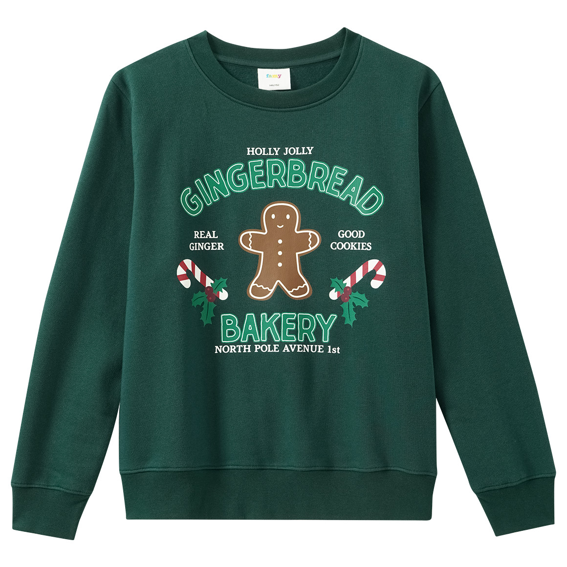 Jungen Weihnachtssweatshirt mit Print