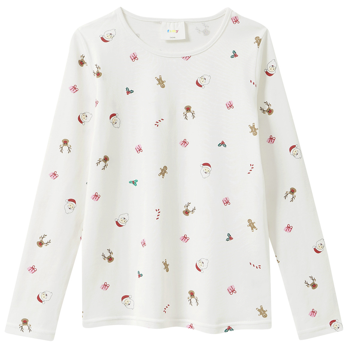 Mädchen Weihnachtsset mit Kleid und Shirt