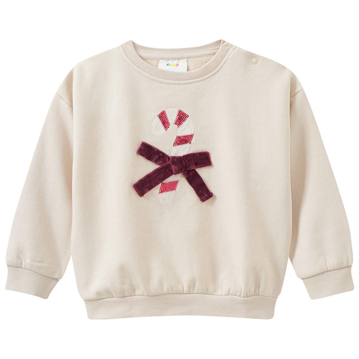Baby Weihnachtssweatshirt mit Pailletten