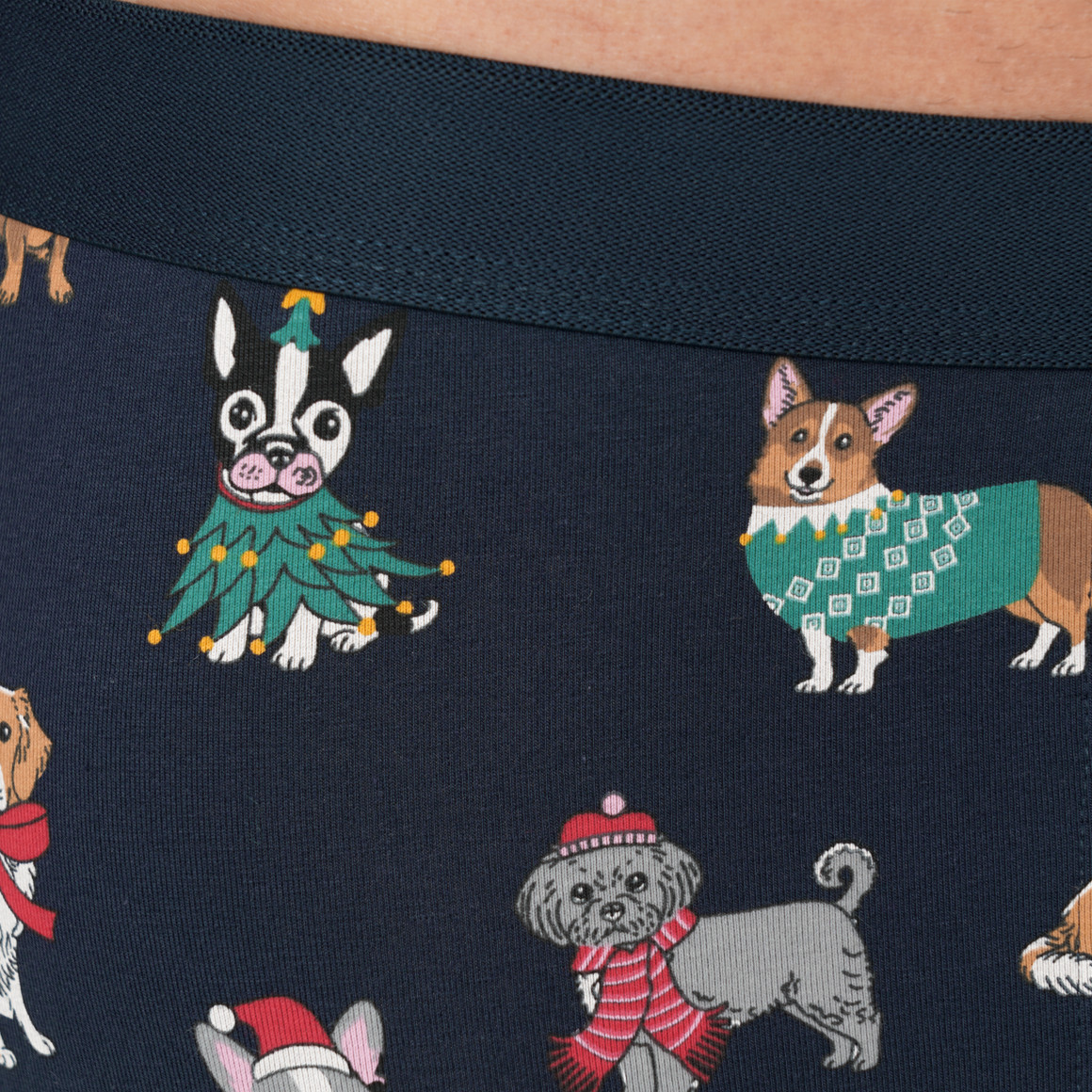 Herren Retroshorts mit Weihnachts-Motiven