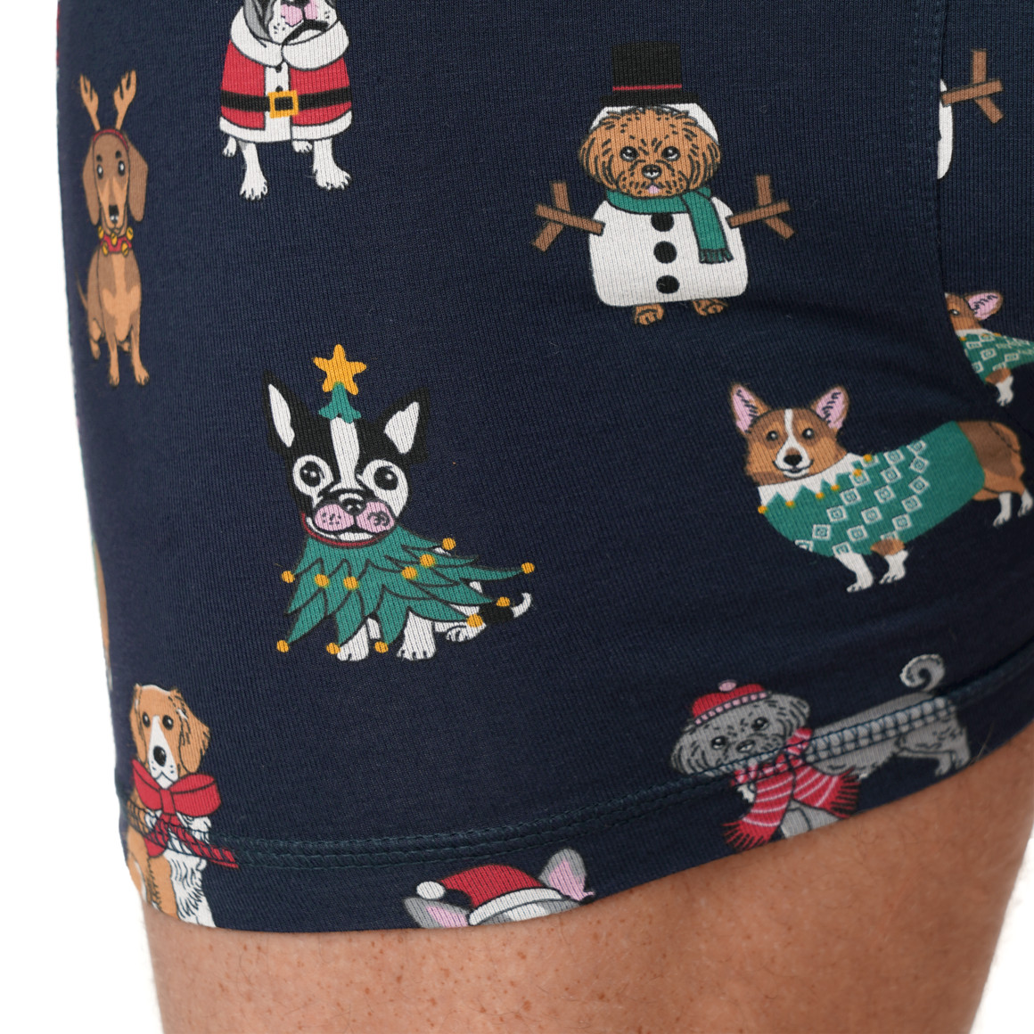 Herren Retroshorts mit Weihnachts-Motiven