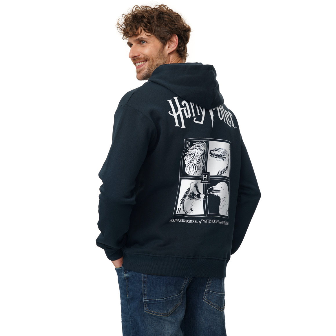 Harry Potter Hoodie mit Rücken-Print
