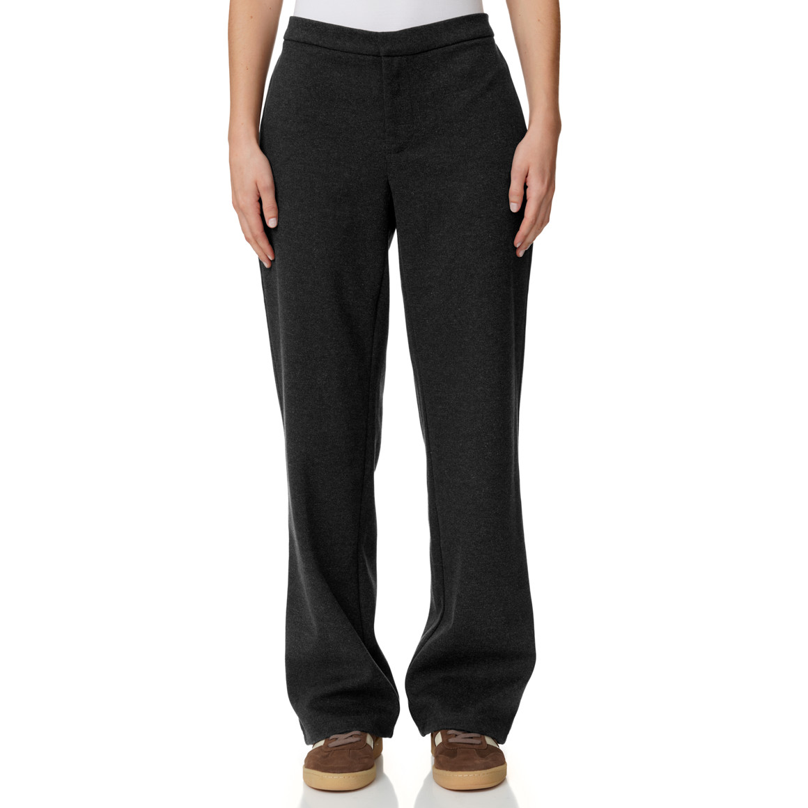 Damen Hose in Melange-Optik
