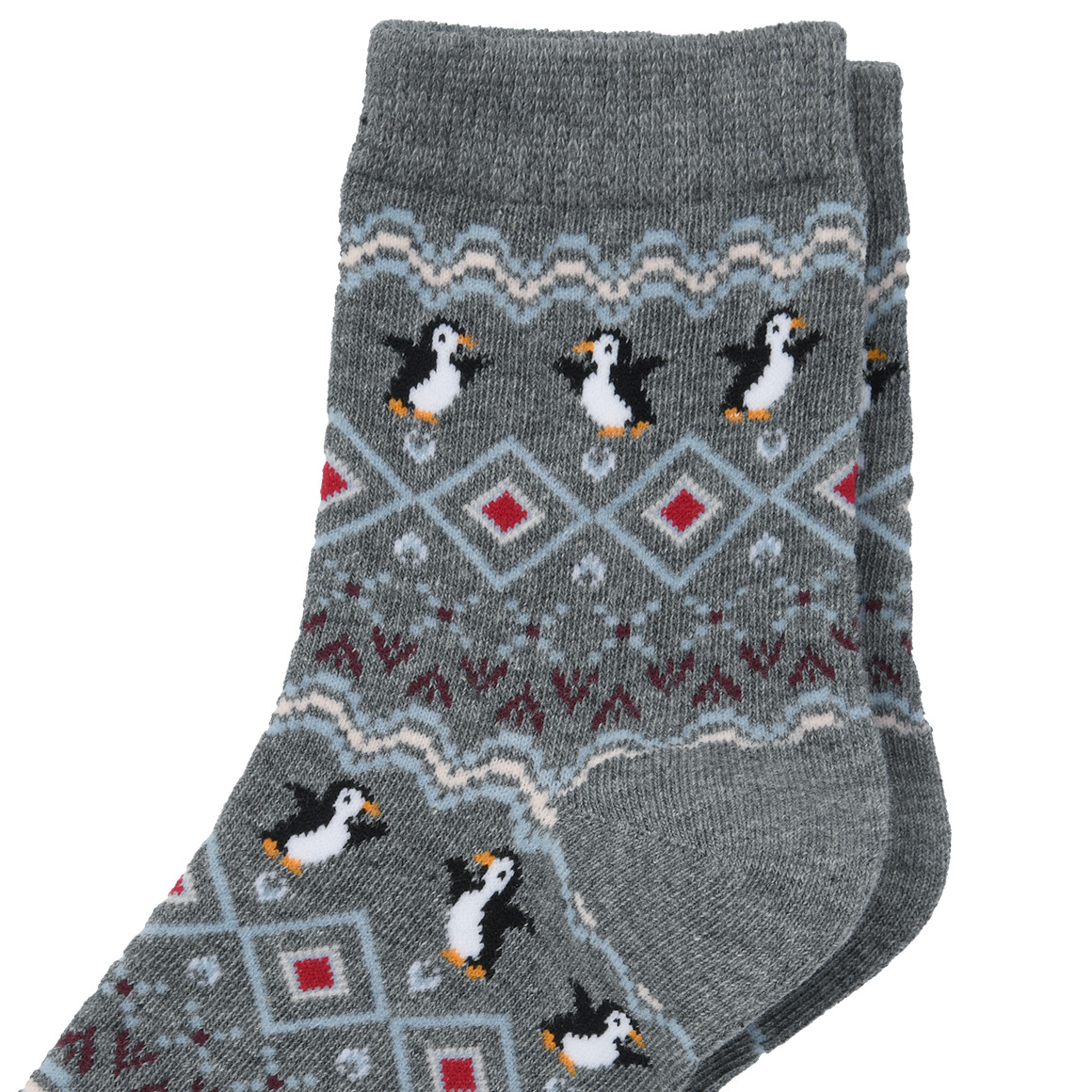 1 Paar Damen Socken mit Pinguinen