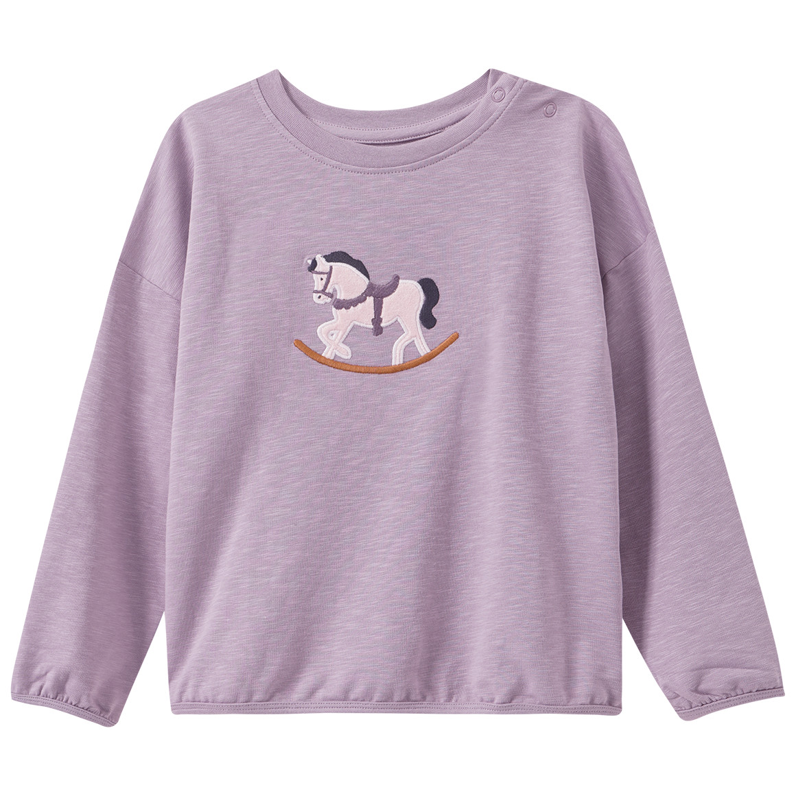 Baby Schlafanzug mit Schaukelpferd-Motiv