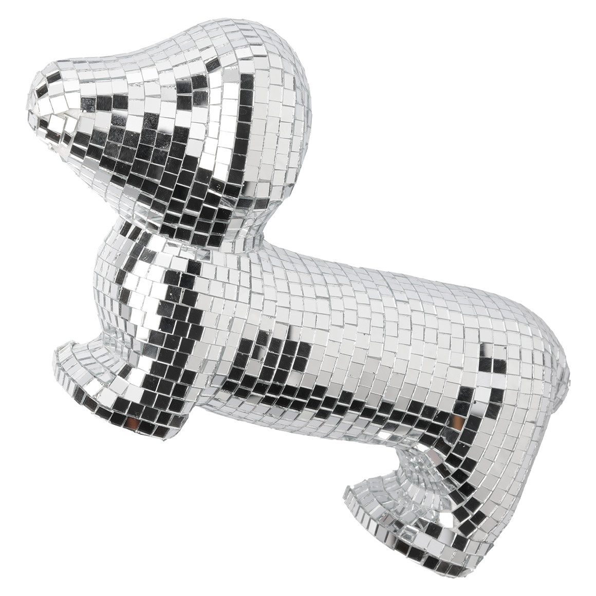 Deko-Hund in glänzender Optik