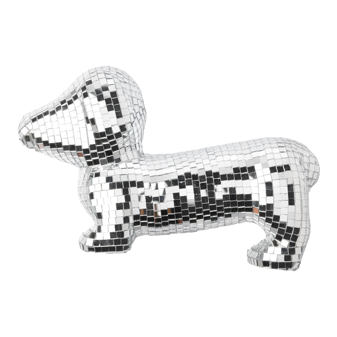 Deko-Hund in glänzender Optik