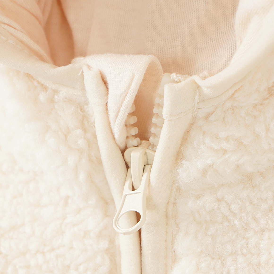 Baby Teddyjacke mit Kapuze
