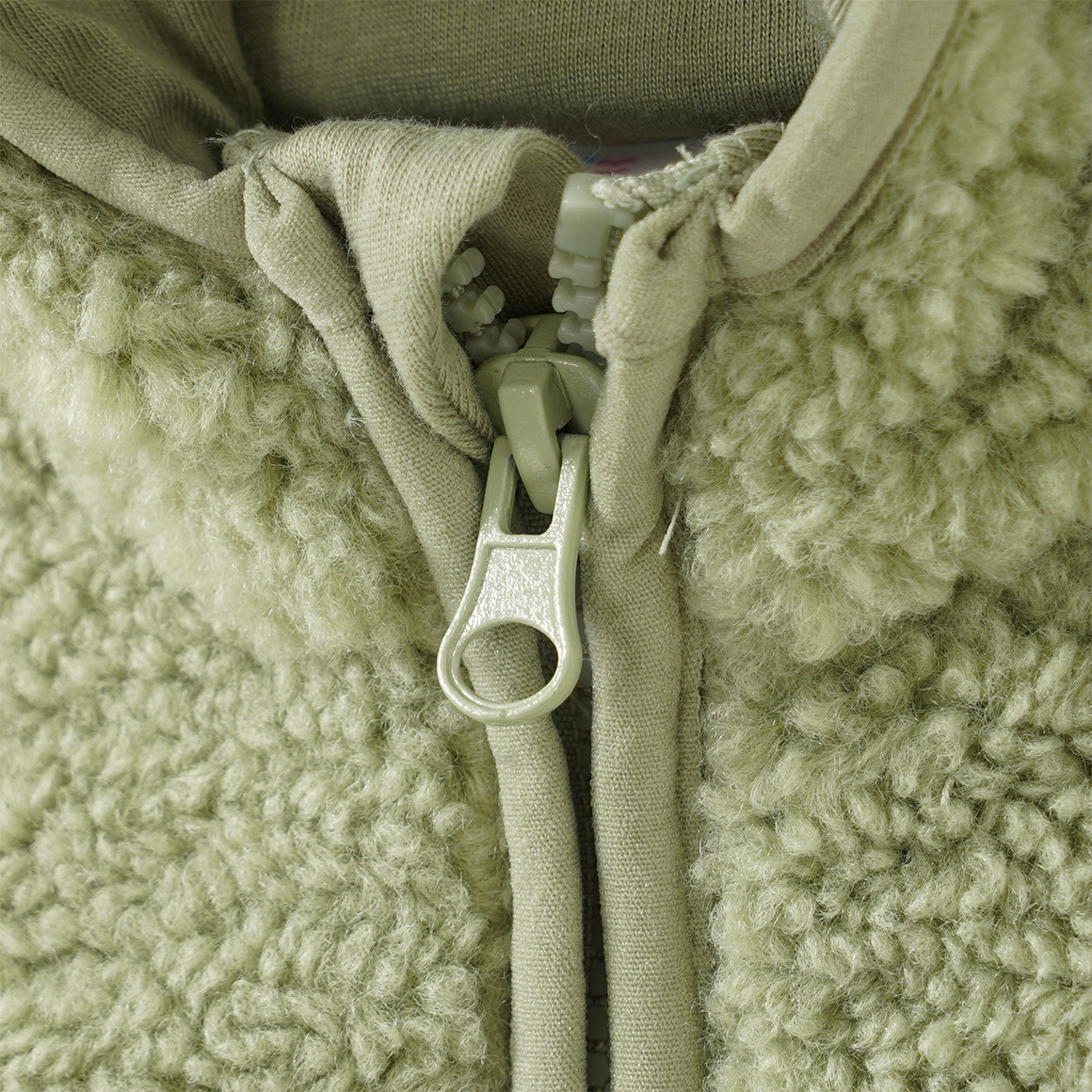 Baby Teddyjacke mit Kapuze