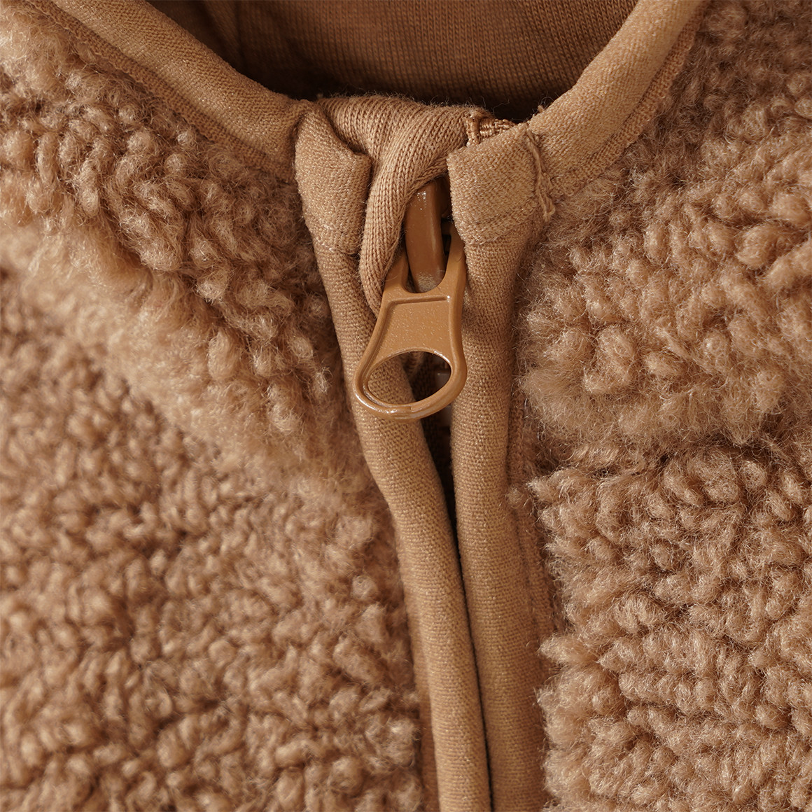 Baby Teddyjacke mit Kapuze