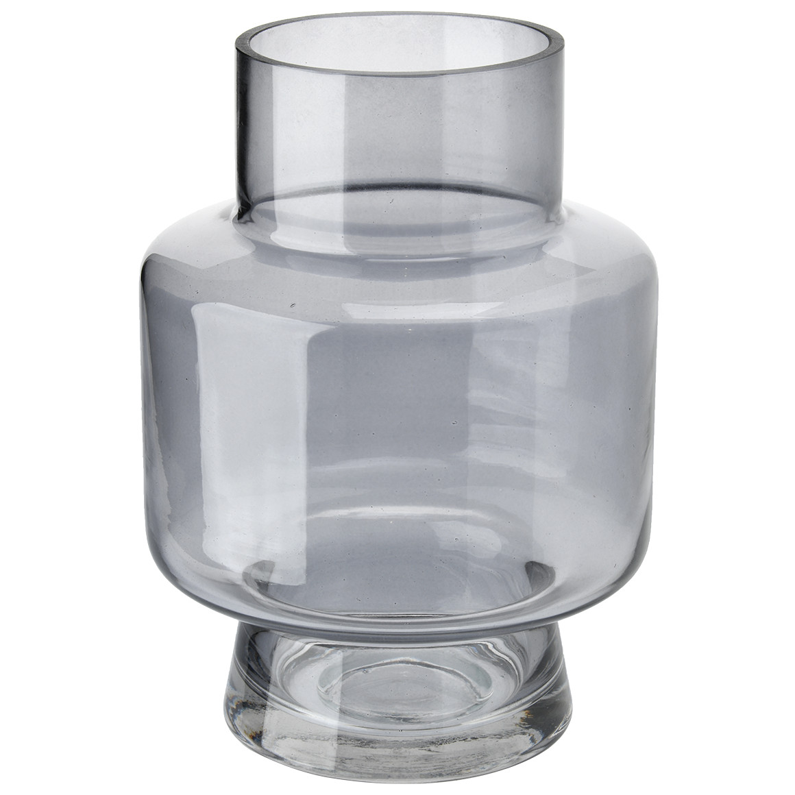 Vase in transparenter Optik