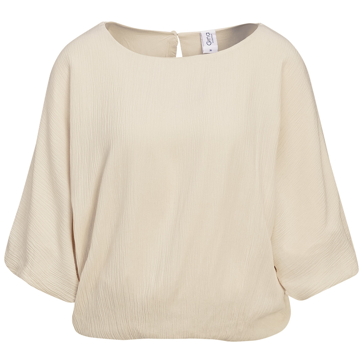 Damen Bluse in Crinkle-Optik