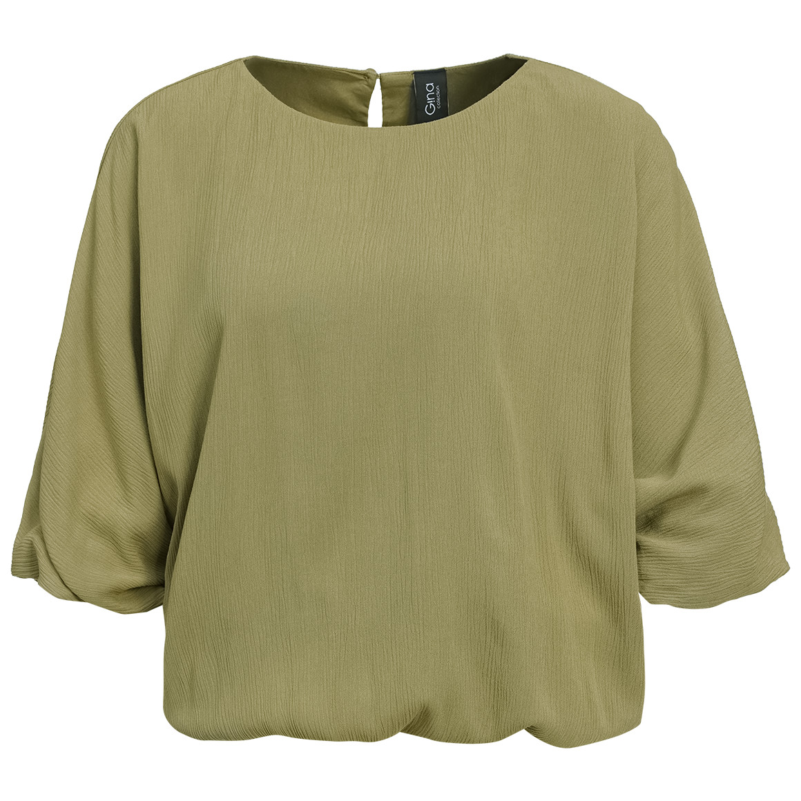 Damen Bluse in Crinkle-Optik