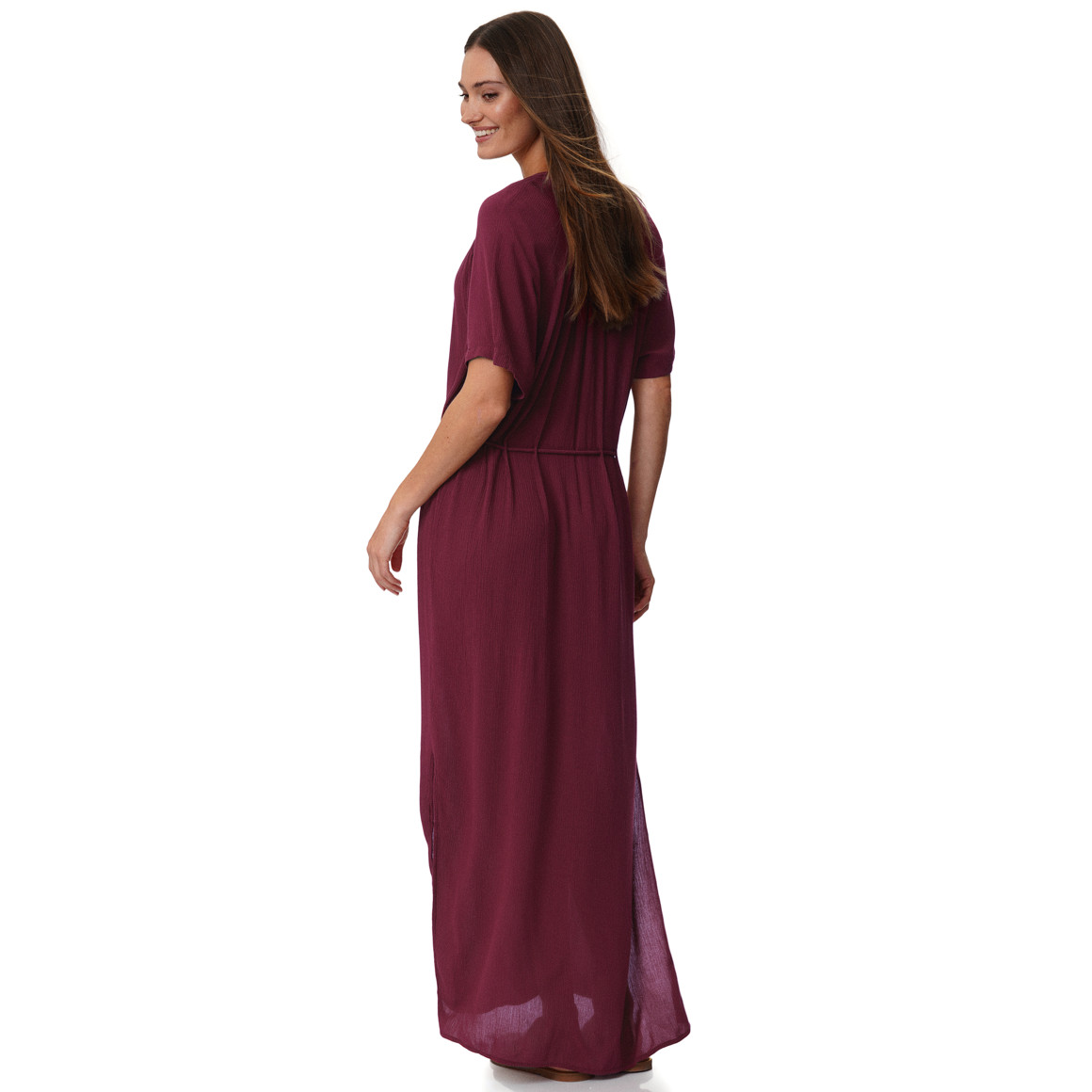 Damen Kleid in Crinkle-Optik