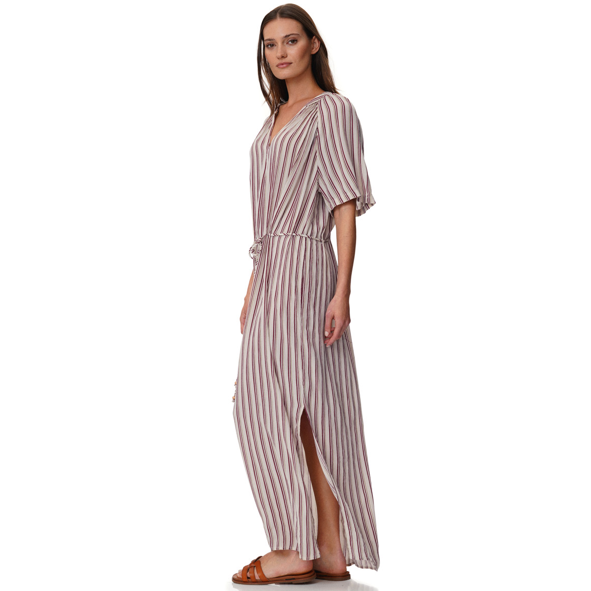Damen Kleid in Crinkle-Optik