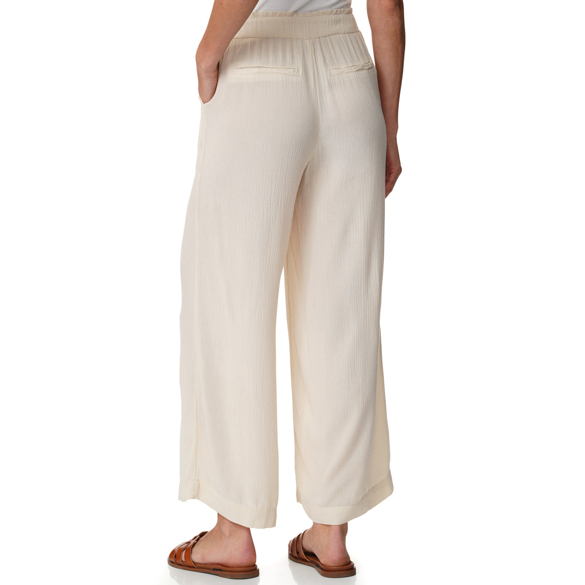Damen Hose mit strukturiertem Material