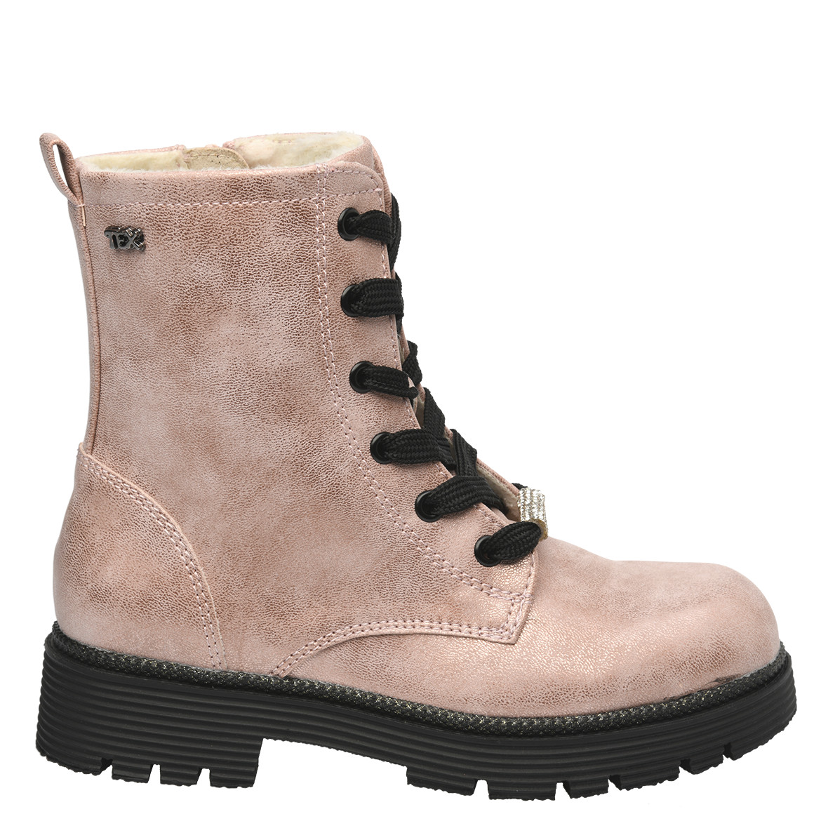 Mädchen Stiefeletten mit Metallic-Glanz