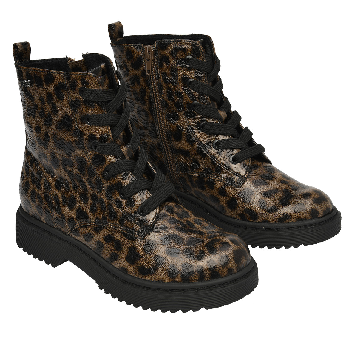 Mädchen Stiefeletten im Leo-Look