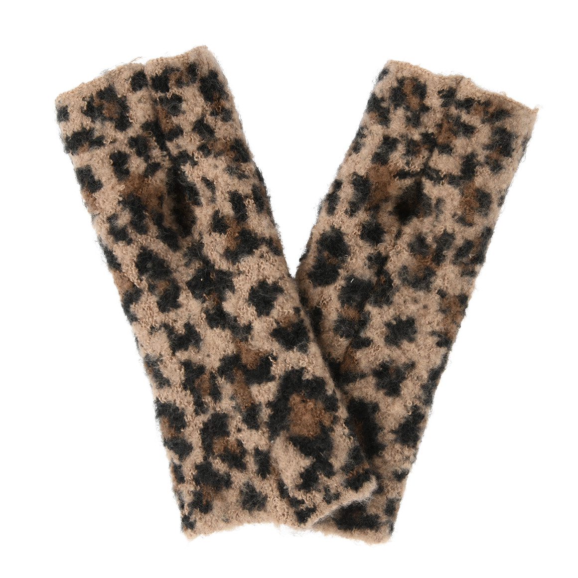 Damen Armstulpen mit Leo-Allover