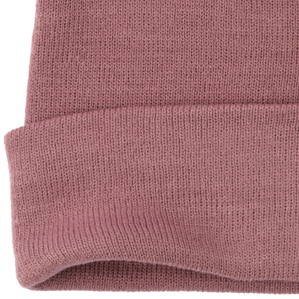Damen Strickmütze mit kleinem Aufnäher 