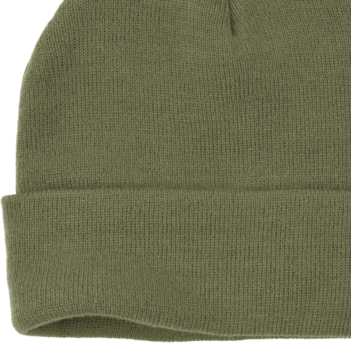 Damen Strickmütze mit kleinem Aufnäher 