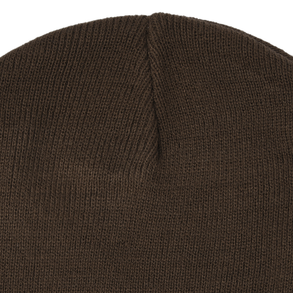 Damen Strickmütze mit kleinem Aufnäher 