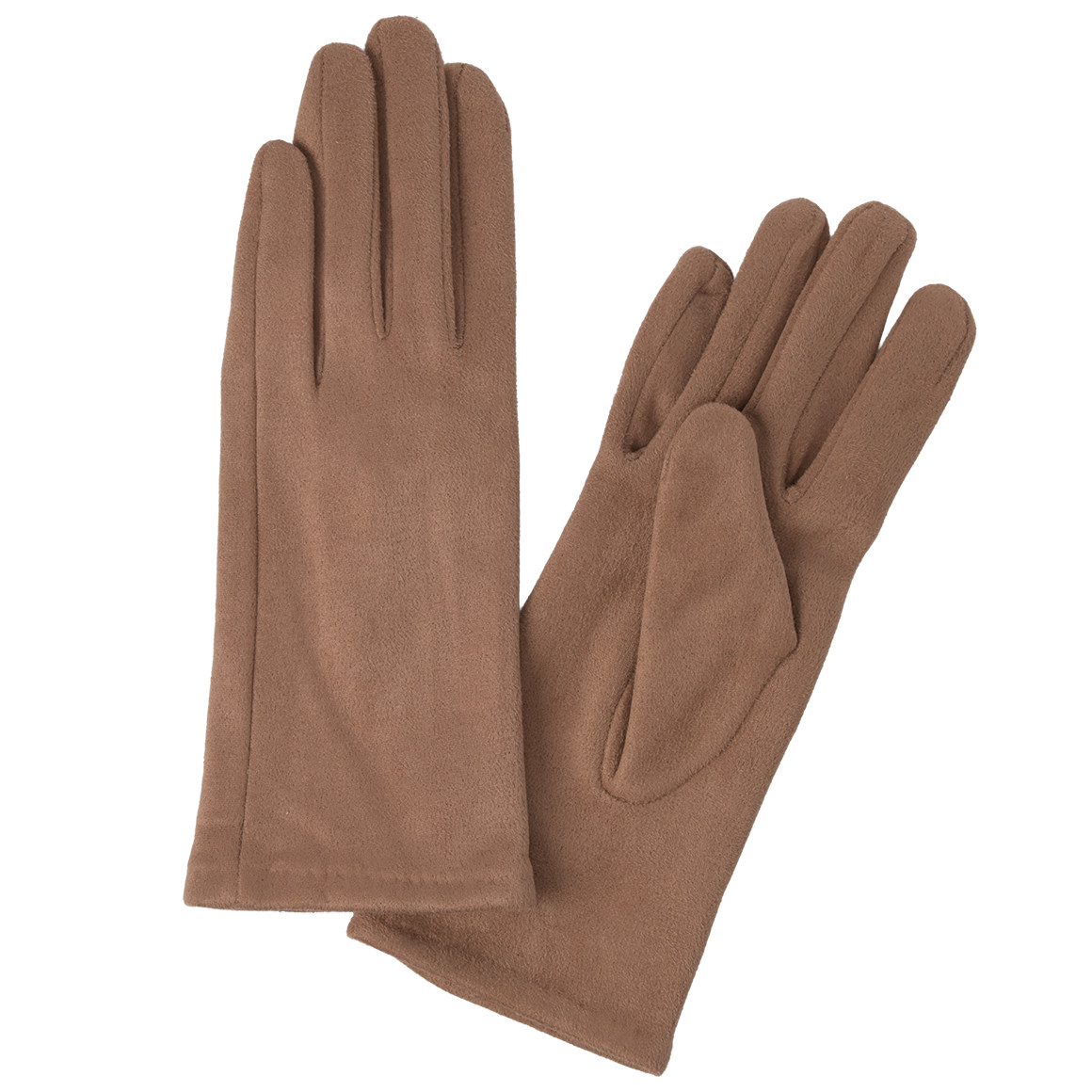 Damen Handschuhe in Veloursleder-Optik