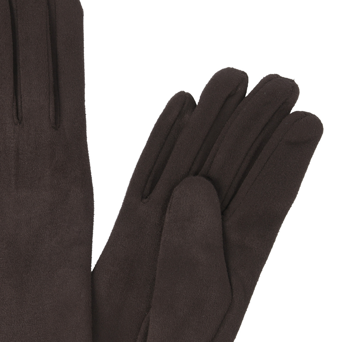 Damen Handschuhe in Veloursleder-Optik