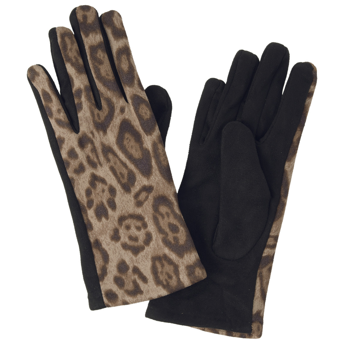 Damen Handschuhe in Veloursleder-Optik
