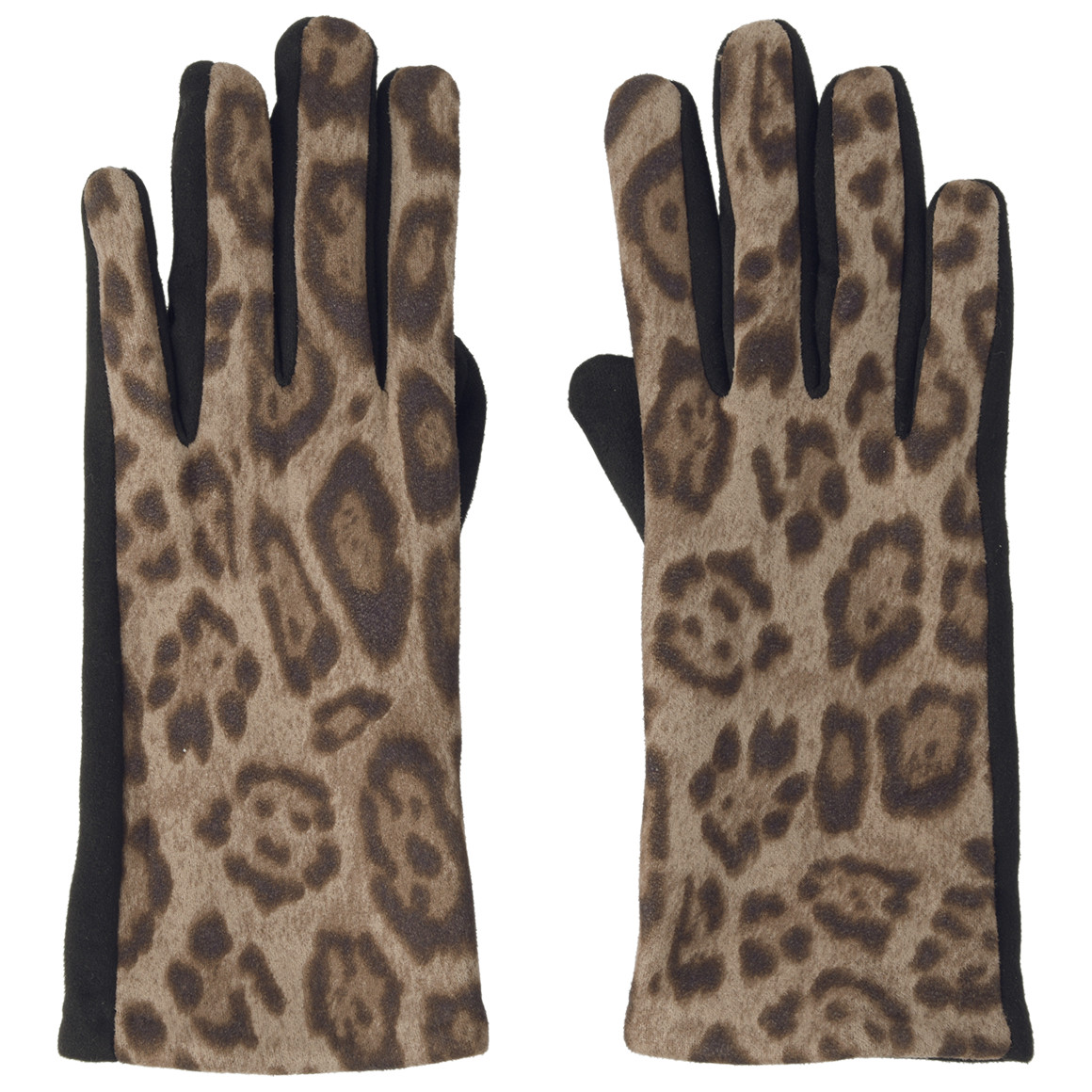 Damen Handschuhe in Veloursleder-Optik