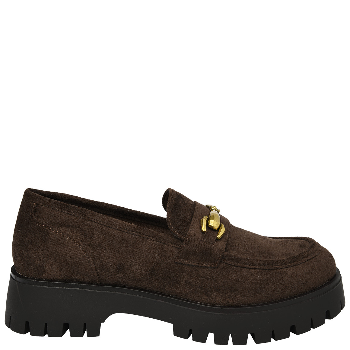 Damesloafers met suède-look