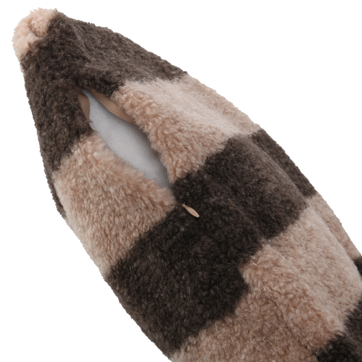 Kissenhülle aus Teddyplüsch