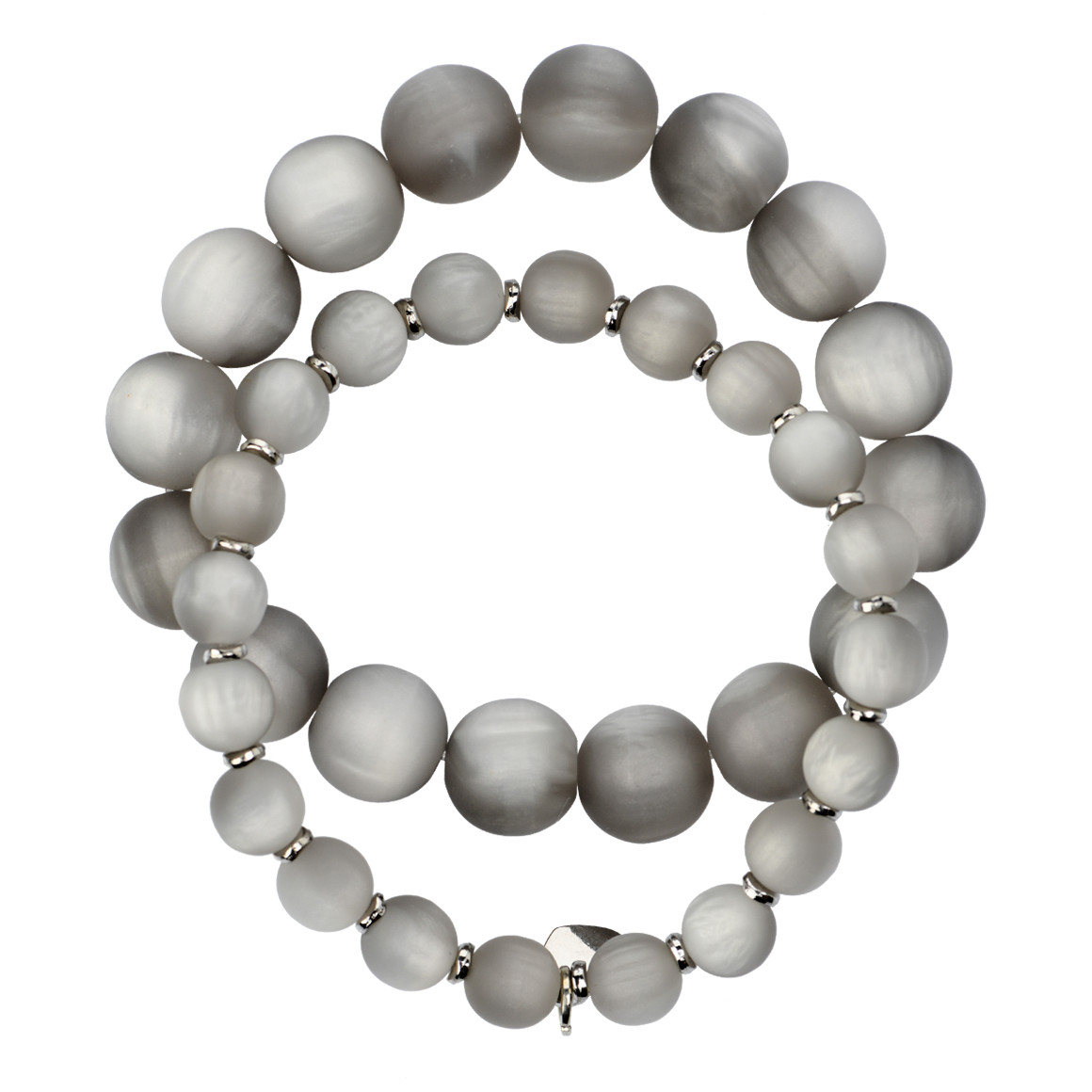 2 damesarmbanden met een matte afwerking