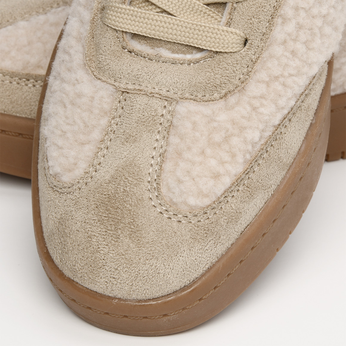 Damen Sneaker mit Teddyplüsch